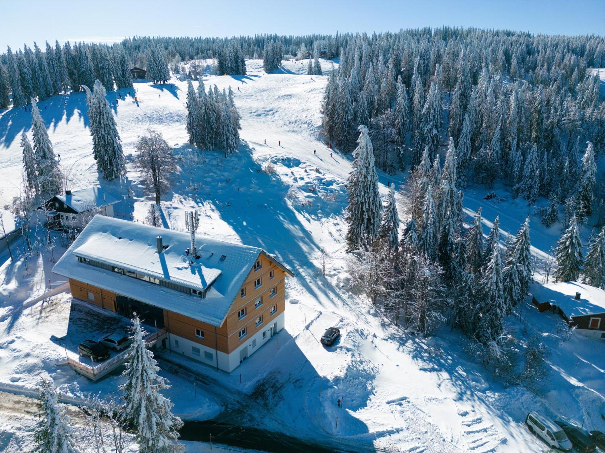 Stube9 Am Feldberg, Direkt An Der Skipiste, Ski In-Ski Out フェルトベルク エクステリア 写真