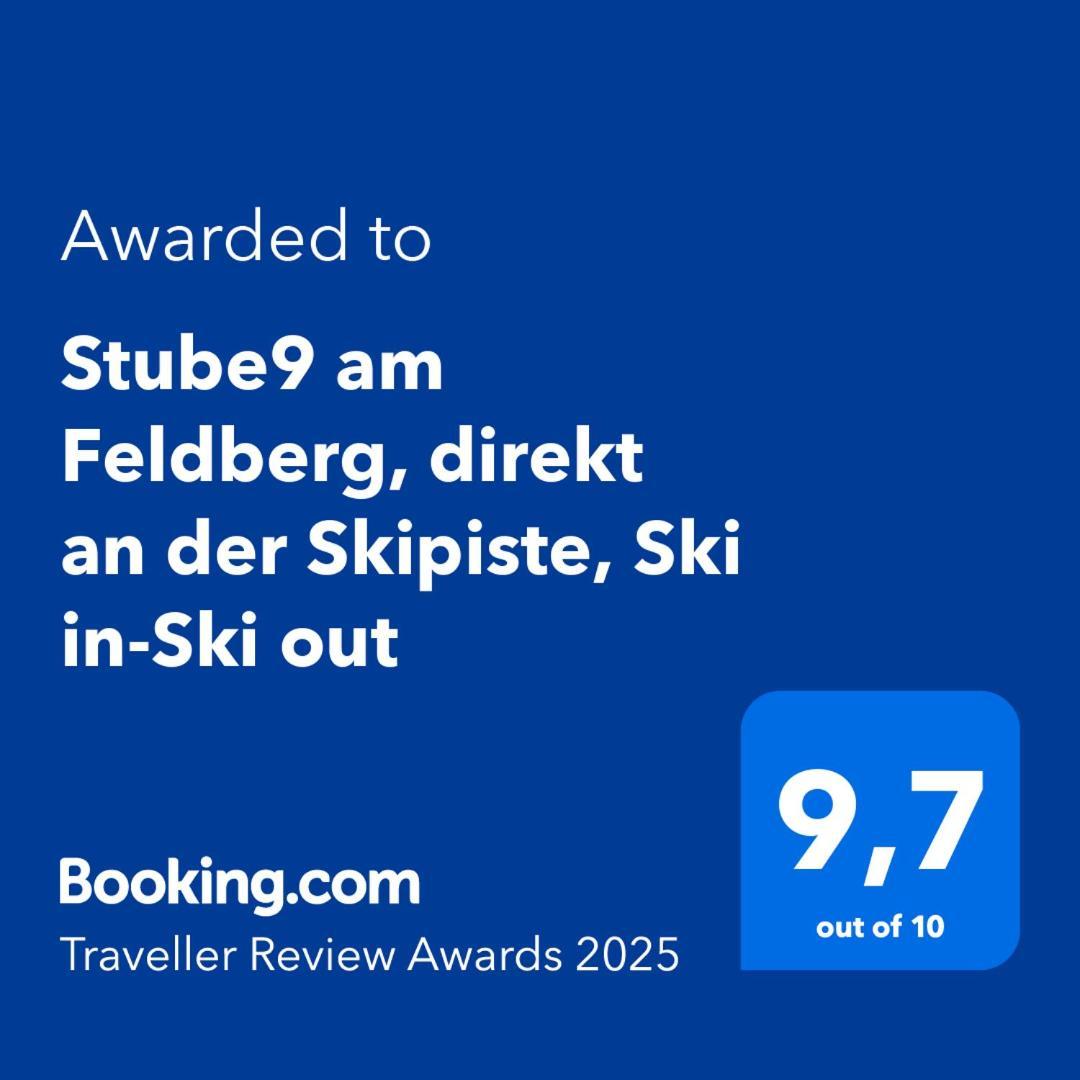 Stube9 Am Feldberg, Direkt An Der Skipiste, Ski In-Ski Out フェルトベルク エクステリア 写真